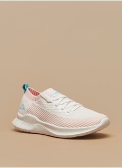 اشتري Womens Textured Sports Shoes with Lace Up Closure في الامارات