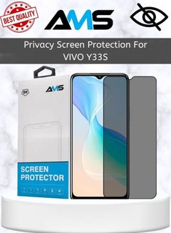Buy Tempered glass screen protector for privacy and protection for Vivo Y33S in Saudi Arabia