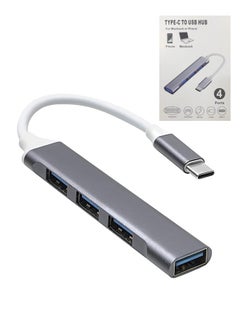 Buy USB C Hub, 4-Port USB C adapter with 3.0 and 2.0 port USB Extender Splitter for Mac Pro/mini, for Surface Pro, Desktop Computer PC, Notebook PC, Mobile HDD, etc. Extension, Type-C Docking Station in UAE