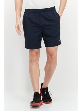 اشتري Men Drawstring Brand Logo Short, Navy/Olive في السعودية