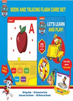 Buy Nickelodeon Paw Patrol Lets Learn And Play Book And Talking Flash Card Sound Book Set in UAE