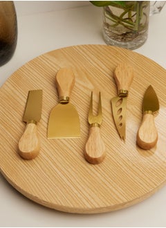 Buy Wood Handle Cheese Knife Set in Saudi Arabia