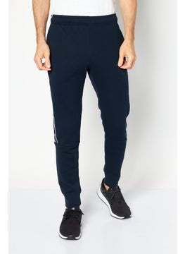 Buy Men Regular Fit Training Sweatpants, Navy/White in UAE