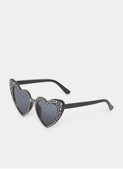 اشتري Embellished Heart Shape Sunglasses في السعودية