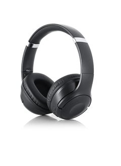 Buy Wireless Bluetooth Headset Over-Ear Headphone BT 5.1 Heavy Bass Up To 8H Playtime With Mic Black in UAE