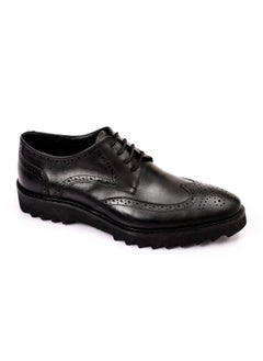 Buy Men Oxford shoes Genuine Leather Black in Egypt