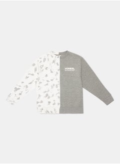 اشتري White and Grey Sweatshirt - 100004 في مصر