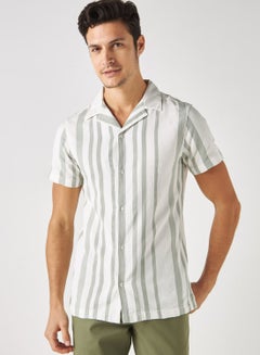اشتري Striped Relaxed Fit Shirt في الامارات