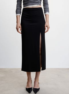 Buy Front Slit Midi Skirt in UAE