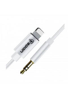 Buy Aux cable for iPhone, brand SPON, 1 meter, 3.5mm in Saudi Arabia