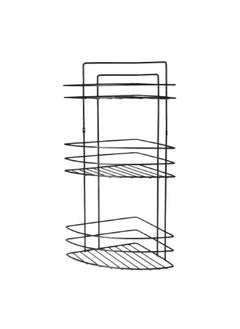 Buy 3-Shelf Stainless Steel Open Bathroom Corner Caddy Black 52.5 x 30.5 x 22 cm D-05246 in Saudi Arabia