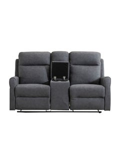 اشتري 2-Seater Elegant and Modern Design Recliner Loveseat Grey 105 x 92 x 174 cm SX-81432-2 GREY في السعودية