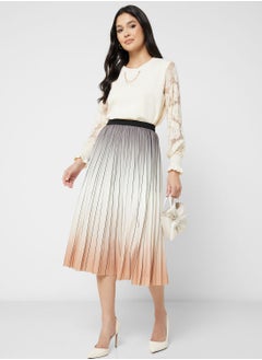 Buy Ombre Pleated Skirt in UAE