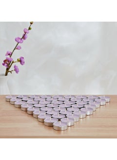 اشتري Qara 50-Piece Lavender Chamomile Tealight Candle Set 19 x 2.5 x 19 cm في السعودية