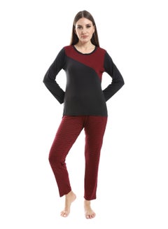 Buy Women Pajama Set With Pants And Long Sleeves in Egypt