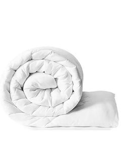 Buy Microfiber Quilt And Duvet Insert Microfiber White in Saudi Arabia