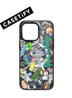 Buy Apple iPhone 15 Case,Rick and Morty Stick Magnetic Adsorption Phone Case - Semi transparent in UAE