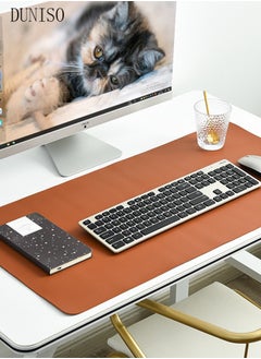 اشتري Leather Desk Pad Protector Office Desk Mat Large Mouse Pad Non-Slip Leather Desk Blotter Laptop Desk Pad, Waterproof Desk Writing Pad for Office and Home في الامارات