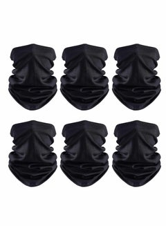 Buy Face Cover,6 PCS Neck Gaiter Mask for Women Men, Balaclava Breathable Bandana Sun Protection Cycling Running, Unisex Cover Scarf Outdoor Sports in Saudi Arabia