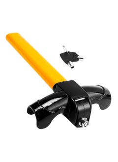 اشتري Universal Anti-Theft Steering Wheel Lock, Heavy-Duty Adjustable Double Hook Car Lock, Retractable Theft Prevention Device for Enhanced Vehicle Security. في السعودية