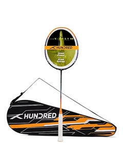 Buy N-ERGY 80 Carbon Fibre Strung Badminton Racket with Full Racket Cover | For Intermediate Players | 80 grams | Maximum String Tension - 32lbs in Saudi Arabia