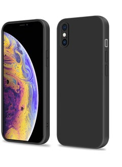 Buy Compatible with apple iPhone X/Xs Full Coverage for Protective Case, Ultra Slim Soft Silicone Gel TPU Cover, Matte Surface Ultra-Thin Case, for iPhone X/Xs(Black) in Saudi Arabia