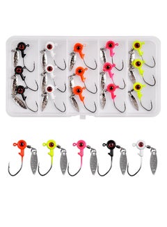 Buy Fishing Lure Set, 15 Pcs Hard Fishing Lures, Metal Fishing Spoons with High Carbon Steel Hook, Fishing Lures Spinner Baits for Bass or Trout in Saltwater or Freshwater Fishing Set in UAE