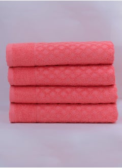 Buy Diamond Jacquard 70 x 132cm 100% Cotton Bath Towel Pack, Premium Quality Towel in UAE