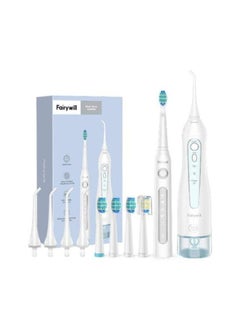 Buy Portable Electric Oral Care Combo 5020E Water Flosser with 507 Toothbrush Set in UAE