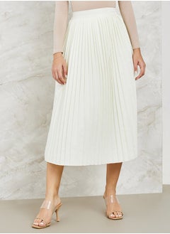 Buy Pleated A-Line Midi Skirt in Saudi Arabia