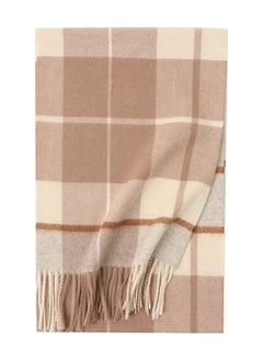 Buy Warm Long Cashmere Check Scarf Multicolour in UAE