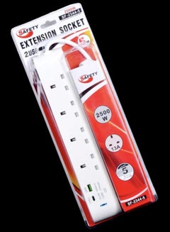 Buy Electrical connection with 4 outlets and two USB ports in Saudi Arabia