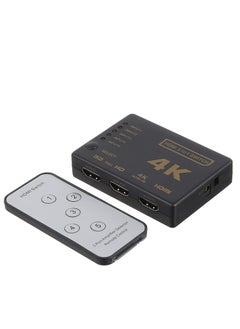 اشتري Keendex kx2266 hdmi switch 5x1 with ir wireless remote control (support ultra hd 3d 4k) - black في مصر