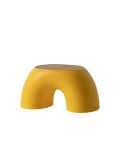 Buy Small Kid's Bench Home Round and Comfortable Children's Rainbow Stool Plastic Toddler Chair Non-Slip Durable Cute Shoe Changing Stool Decorative Furniture Footrest Stool for Kids (Yellow) in UAE