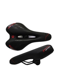 Buy Wide Cycle Seat with Red Reflective Safety Strip in UAE