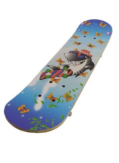 اشتري skateboard By FunZz Size 59 X 15 Cm ,Double Kick Concave Skate Board, Complete Skate Board Wood Outdoor Medium Board for Teens Beginners Girls Boys Kids في السعودية