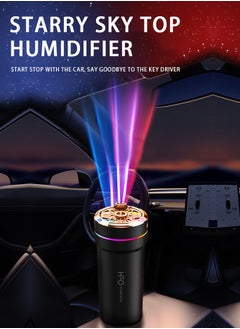 Buy Car aromatherapy humidifier, USB mini aromatherapy air humidifier, mini LED colorful starry sky ceiling atmosphere light, dual atomization port AI smart start, suitable for cars, rooms, home offices, bedrooms in Saudi Arabia