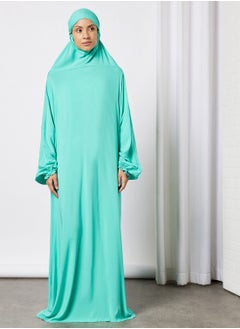 Buy Praying Dress In Plain Colour With Attached Veil in Saudi Arabia