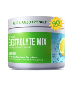 Buy Electrolytes Powder No Sugar - Lemon-Lime Electrolyte Mix 90 Servings in Saudi Arabia