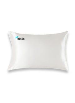 اشتري Soft Satin Pillowcase white 70x50cm في مصر