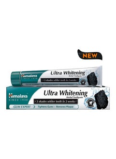 اشتري Ultra Whitening Herbal Toothpaste With Activated Coconut Charcoal White 75ml في الامارات