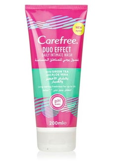 Buy Daily Intimate Wash Duo Effect With Green Tea And Aloe Vera 200ml in UAE