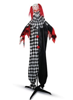 Buy 5 Feet 7 Inches Animated Standing Clown Halloween Decoration with Light and Sound for Trick-or Treat, Theme Party and Haunted House Decor in UAE