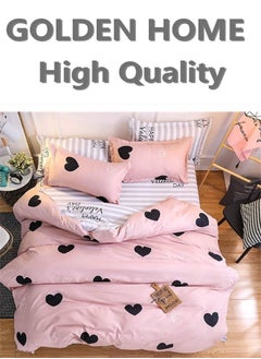 اشتري Golden Home Luxurious Single-Person Bedding Set - Includes 1 Duvet, 1 Bed Sheet, and 4 Pillowcases Soft & Comfortable في الامارات