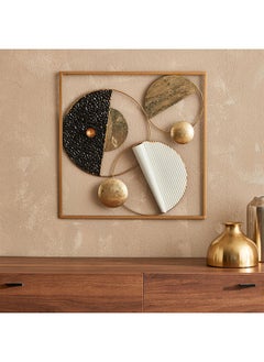 اشتري Percy Square And Round Cluster Metal Wall Art 50x50x6 cm في الامارات