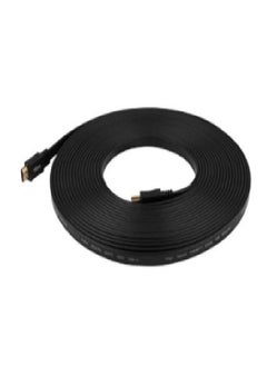 Buy HDMI Flat Male To Male Cable 5meter Black in Saudi Arabia