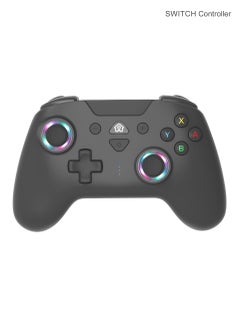 Buy Game Controller for Switch PC iOS with Customizable Mapping Asymmetric Dual Motors Adjustable RGB Lighting  and Vibration Adjustment Multi-Device Compatibility Bluetoothwireless gamepad in Saudi Arabia
