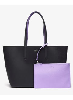 Buy LACOSTE Anna Reversible Bicolour Tote Bag Black/Purple in Saudi Arabia