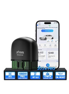 Buy XTOOL AD20 Pro OBD2 Scanner for iPhone & Android: 2024 Newest Wireless OBD2 Diagnostic Scan Tool for All Cars with Full System Diagnostics in UAE