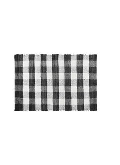 اشتري Cotton Buffalo Check Plaid Rugs Washable Handwoven Checkered Rug Welcome Door Mat 22X34 Rug For Kitchen Bathroom Outdoor Porch Laundry Living Room Farmhouse Reversible Rag Rug Black White في السعودية